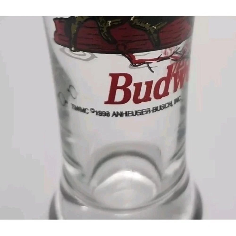 Vintage Budweiser Beer Glasses‎ - Set Of 2 - Talking Lizards And Clydesdales